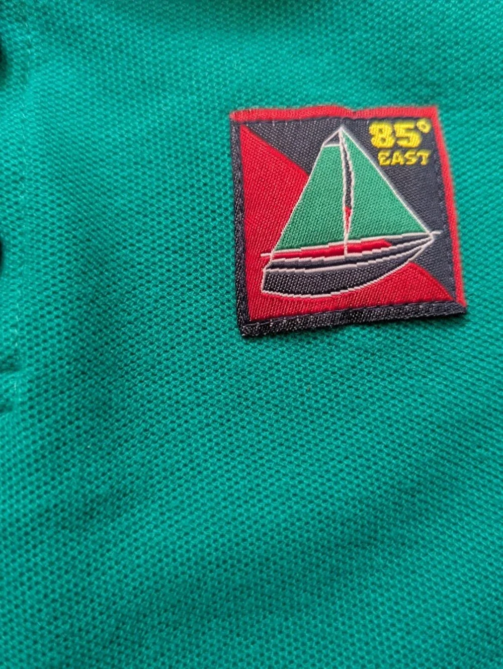 Vintage Rainbow Tag Gymboree Polo Collar Shirt Boat Colorblock Boys XS 90s 80s